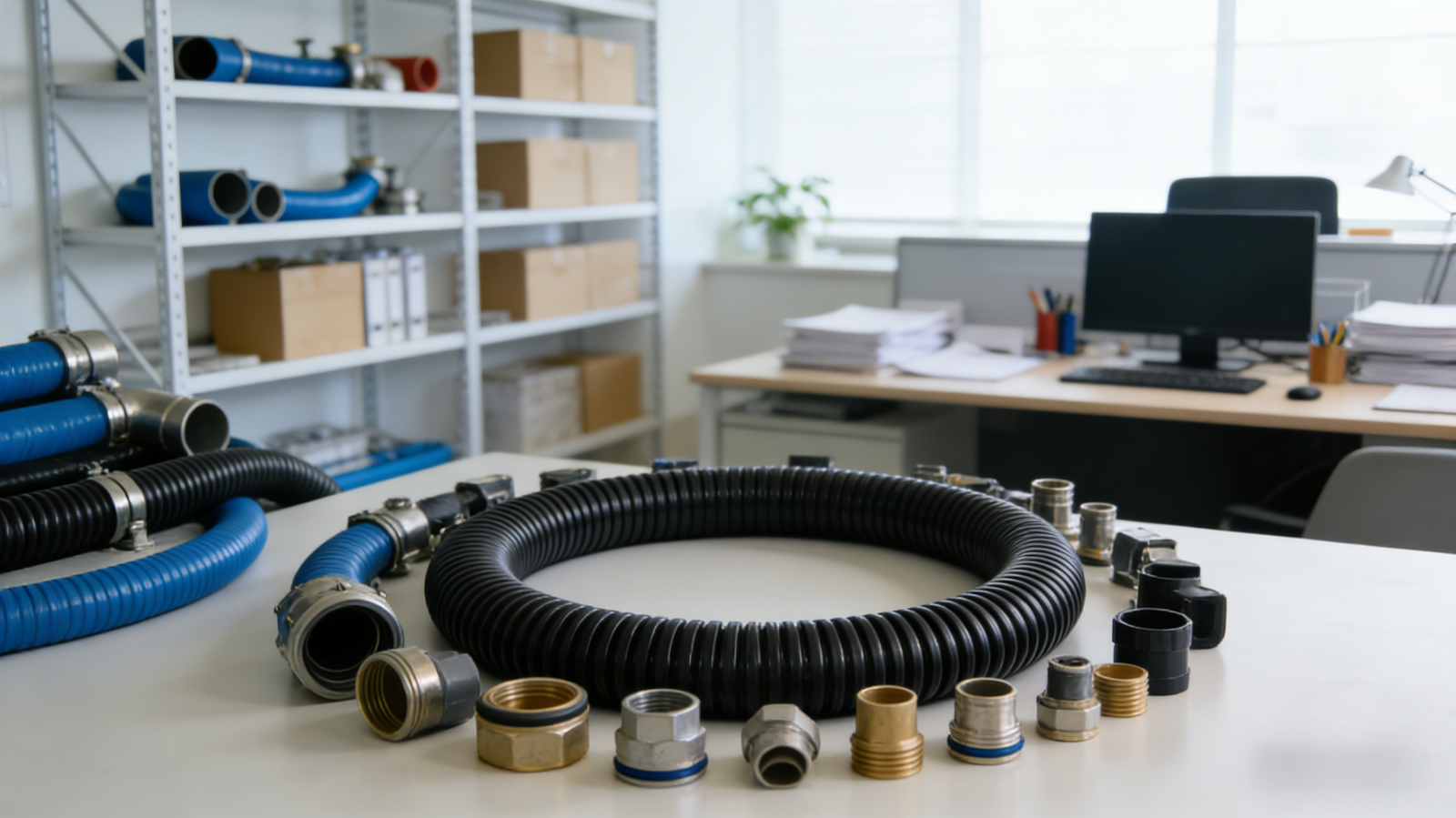 ZJHOSE hose with matching fittings (joints, clamps)