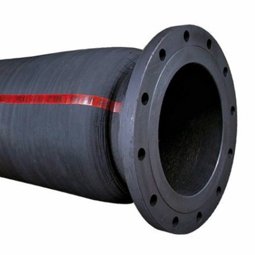 Marine Oil Discharge Rubber Hose with Flange, dock oil transfer hose for port and offshore applications